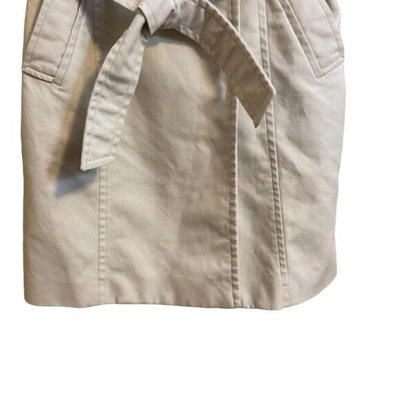 MEXX Stylish Light Khaki Short Pleated Trench Coat Belt Pockets 3/4 Slee… - Picture 8 of 13